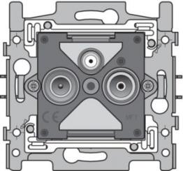 Niko  NIKO Steckdosen 45x45 - SOCLE CONN TV/FM/SAT 