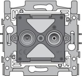 Niko  NIKO Steckdosen 45x45 - SOCLE CONN TV/FM GEDU 