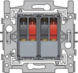 Niko  NIKO Steckdosen 45x45 - FRAME 2x AUDIOCONNECTOR 