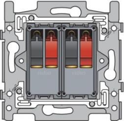 Niko  NIKO Steckdosen 45x45 - FRAME 2x AUDIOCONNECTOR 