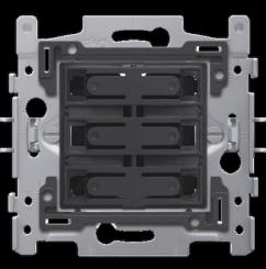 Niko   Steckdosen 45x45 - PUSHBUTTON QUADR. 24V 