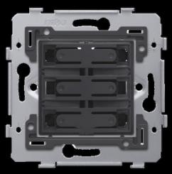 Niko   Steckdosen 45x45 - PUSHBUTTON QUADR. 24V 