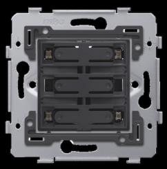 Niko   Steckdosen 45x45 - PUSHB. QUADR. 24V+LED 