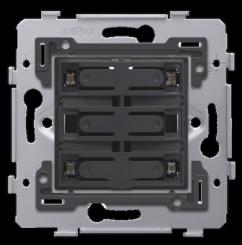 Niko   Steckdosen 45x45 - PUSHB. QUADR. 24V+LED 