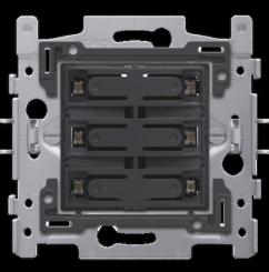 Niko   Steckdosen 45x45 - PUSHB. SIXFOLD 24V+LED 