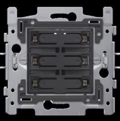 Niko   Steckdosen 45x45 - PUSHB. SIXFOLD 24V+LED 