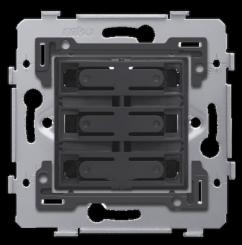 Niko   Steckdosen 45x45 - PUSHBUTTON SIXFOLD 24V 