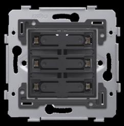 Niko   Steckdosen 45x45 - PUSHB. SIXFOLD 24V+LED 