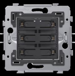Niko   Steckdosen 45x45 - PUSHB. SIXFOLD 24V+LED 