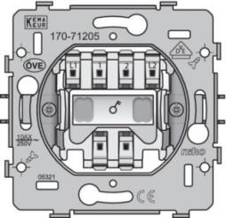 Niko  NIKO Steckdosen 45x45 - BASE SWITCH DOUBLE-POLE 