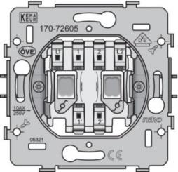 Niko  NIKO Steckdosen 45x45 - SOCLE SWITCH 2xTWO-WAY 