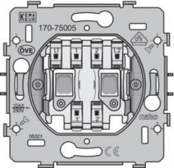 Niko  NIKO Steckdosen 45x45 - DOUBLE-PUSH-BUTTON 2XNO 
