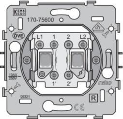 Niko  NIKO Steckdosen 45x45 - SOCLE TWO-WAY+PUSH-B. 