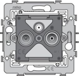 Niko  NIKO Steckdosen 45x45 - SOCLE CONN TV/FM/SAT 