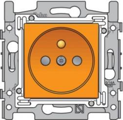 Niko  NIKO Steckdosen 45x45 - SOCKET-OUTL. ORANGE 