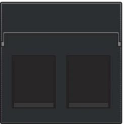 Niko  Datacom - CP DATA 2xRJ B.BLACK 