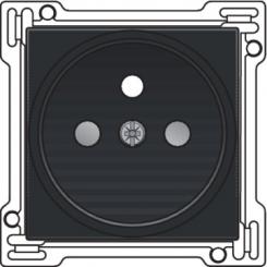 Niko  NIKO Pure Bakelite Piano Black - CPL SOCKET-OUTL. +SAFETY 