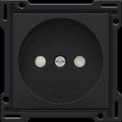 Niko  NIKO Pure Bakelite Piano Black - CPL SOCKET-OUTLET+SAFETY 