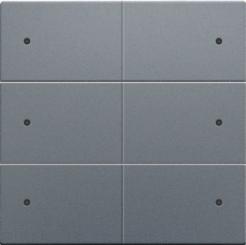 Niko  NIKO Pure Alu Steel Grey - SET 6xPUSHB. 24V+LED 