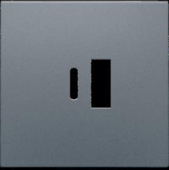 Niko  NIKO Pure Alu Steel Grey - FINISHING USB CHARGER 