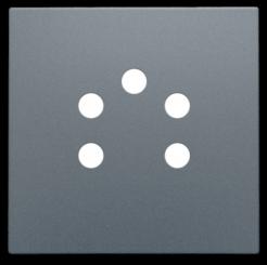 Niko  NIKO Pure Alu Steel Grey - CPL TELEPHONECONN. BE 