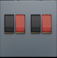 Niko  NIKO Pure Alu Steel Grey - CPL 2x CONNECTOR ST.GREY 