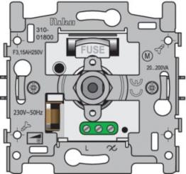 Niko  NIKO Dimmer 45x45 - SOCLE DIMMER-VENTILATOR 