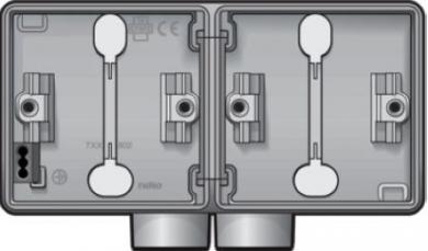 Niko  NIKO Hydro - HYDRO BOX 2GANG 2ENTR 