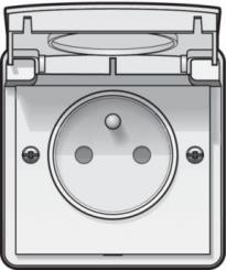 Niko  NIKO Hydro - HYDRO SOCKET-OUTL PIN WH 