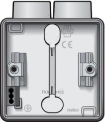 Niko  NIKO Hydro - HYDRO BOX 1GANG 2ENTR WH 