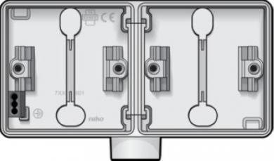 Niko  NIKO Hydro - HYDRO BOX 2GANG 1ENTR WH 