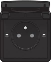 Niko  NIKO Hydro - HYDRO SOCKET-OUTL PIN BL 