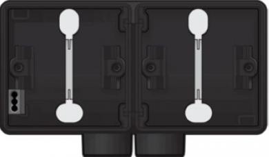 Niko  NIKO Hydro - HYDRO BOX 2GANG 2ENTR BL 