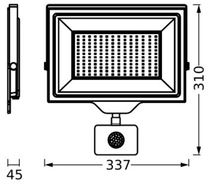 Ledvance  FL ESSENTIAL SENSOR 150W 840 BK 