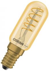 Ledvance LED-Lampe Vintage 1906 T26 25 Spiral Filament DIM 2.8W 822 Gold E14 / EEK: F 