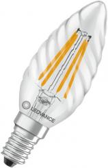 Ledvance LED-Lampe LED CLBW40 3.4W 827 FILCL E14 P / EEK: D 
