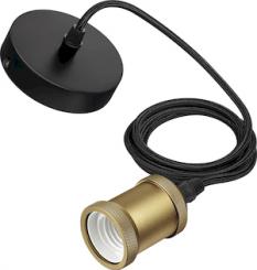 Philips Pendelleuchte CORD/classic/E27/gold 1CT EU 