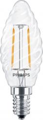 Philips LED-Lampe CorePro LEDCandleND2-25W ST35 E14 827CLG / EEK: E 