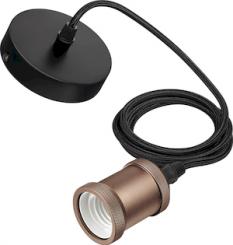 Philips Pendelleuchte CORD/VIN/E27/rose gold 1CT EU 