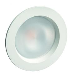Rutec Einbauspot SILMA LED-EBS AC RUND WEISS 10W 230V 50/60Hz Scheibe opal 3000K / EEK: F 