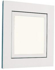 Rutec LED-Leuchte ALU-Druckg. Wandeinbauleuchte Farbe Silbergrau, LED WW 1W 