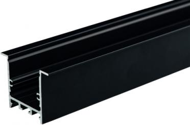 Rutec Profil ALU-Profil Kragen 35/35K black RAL9005 2 Meter 