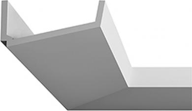 Rutec Leuchtenzubehör Voutenleiste 7,6x17,1 eckig 2 Meter 