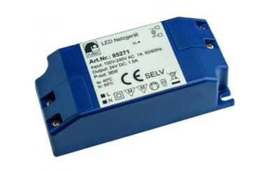 Rutec LED Netzgerät 24V 36W IP20 100-240V AC Schraubklemmenanschluss 