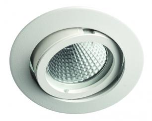 Rutec Einbauspot ALU Druckguss ohne Sprengring schwenkbar für MR16 Weiß matt 