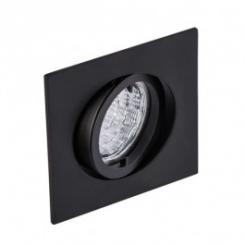 Rutec Einbauspot ALU-Druckguss Einbaustrahler Quadro schwenkbar, bayonet schwarz 