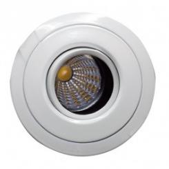 Rutec Einbauspot ALU-Druckguss Einbaustrahler schwenkbar für MR16 weiß, matt 