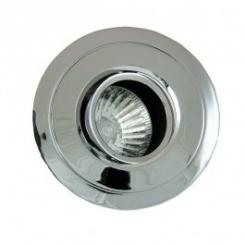 Rutec Einbauspot ALU-Druckguss Einbaustrahler schwenkbar für MR16 chrom 