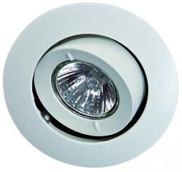 Rutec Einbauspot ALU-Druckguss Einbaustrahler schwenkbar für MR16 weiß 