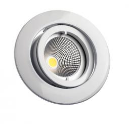 Rutec Einbauspot ALU Druckguss ohne Sprengring schwenkbar für MR11 weiß 